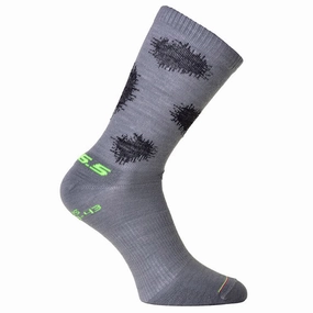 Q36.5 Plus Snow Camo Socks - Grey