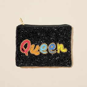 Dont Miss This Steal Special Online Offer Queen Message Seed Beaded Mini Pouch Bag