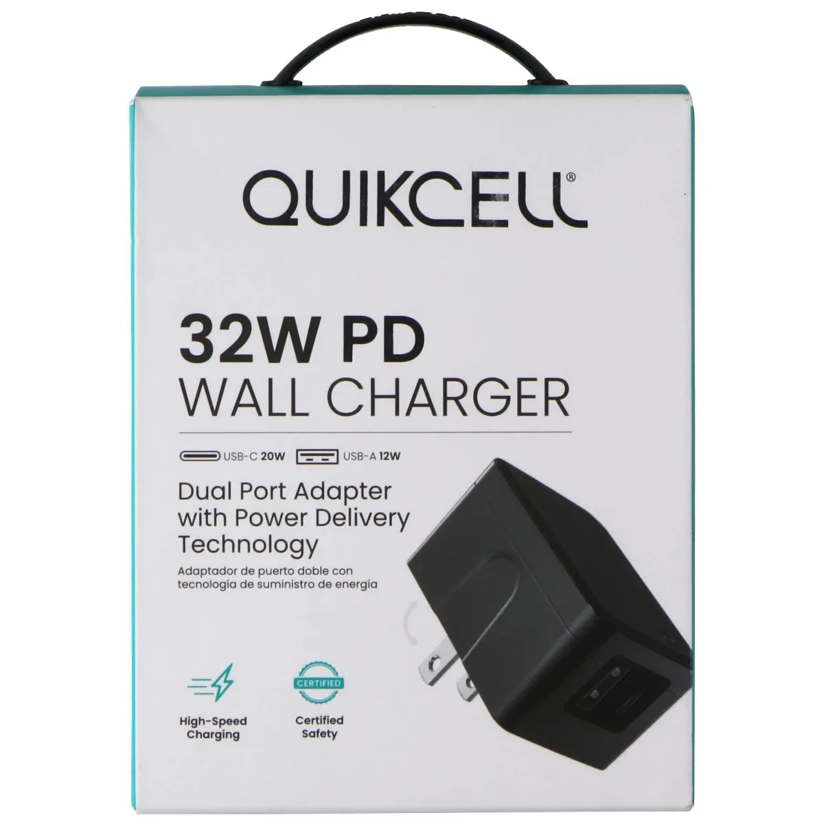 Quikcell 32W Dual Port (Usb-C & Usb-A) Pd Wall Charger - Black Shop Save Today Limited Stock Hot Deal