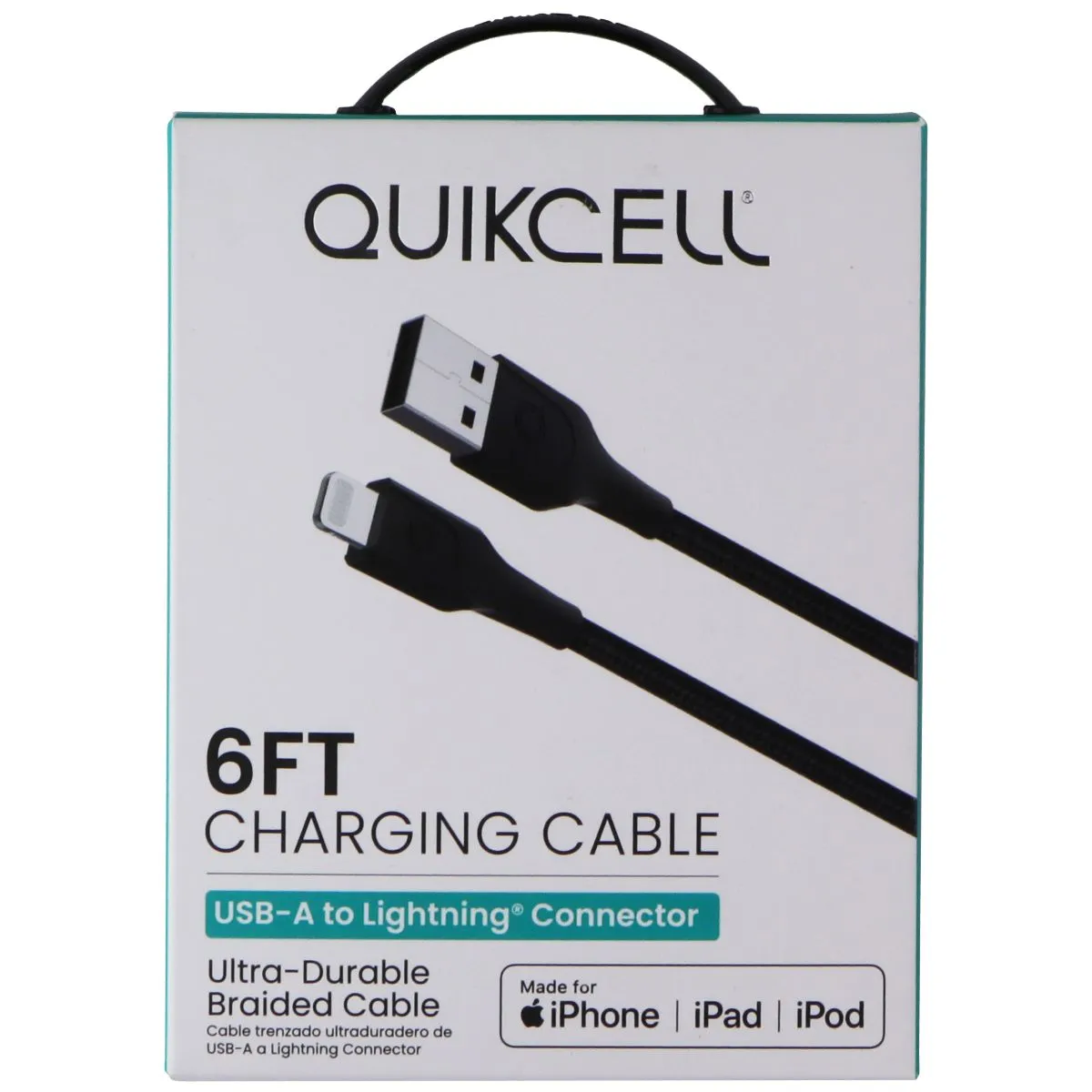 Weekend Flash Offer Hot Offer Frenzy Quikcell 6Ft Usb-A To Lightning 8-Pin Charging Cable - Black
