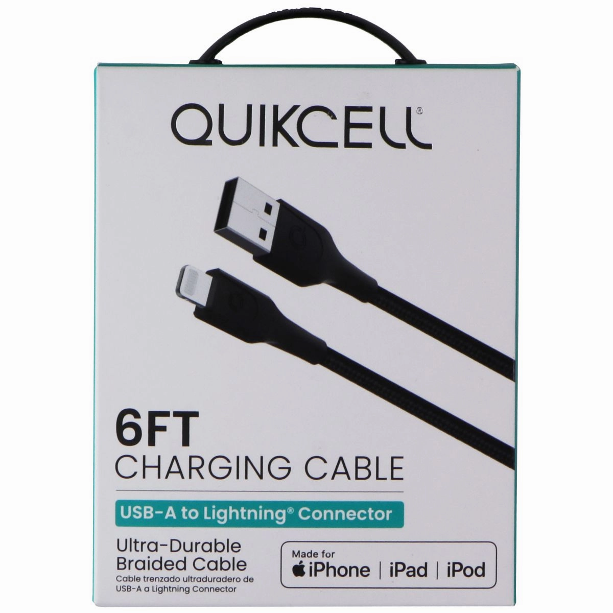 Weekend Flash Offer Hot Offer Frenzy Quikcell 6Ft Usb-A To Lightning 8-Pin Charging Cable - Black