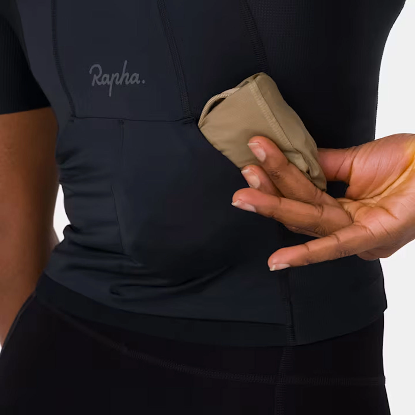 Rapha Cropped Cargo Top woman jersey - Black