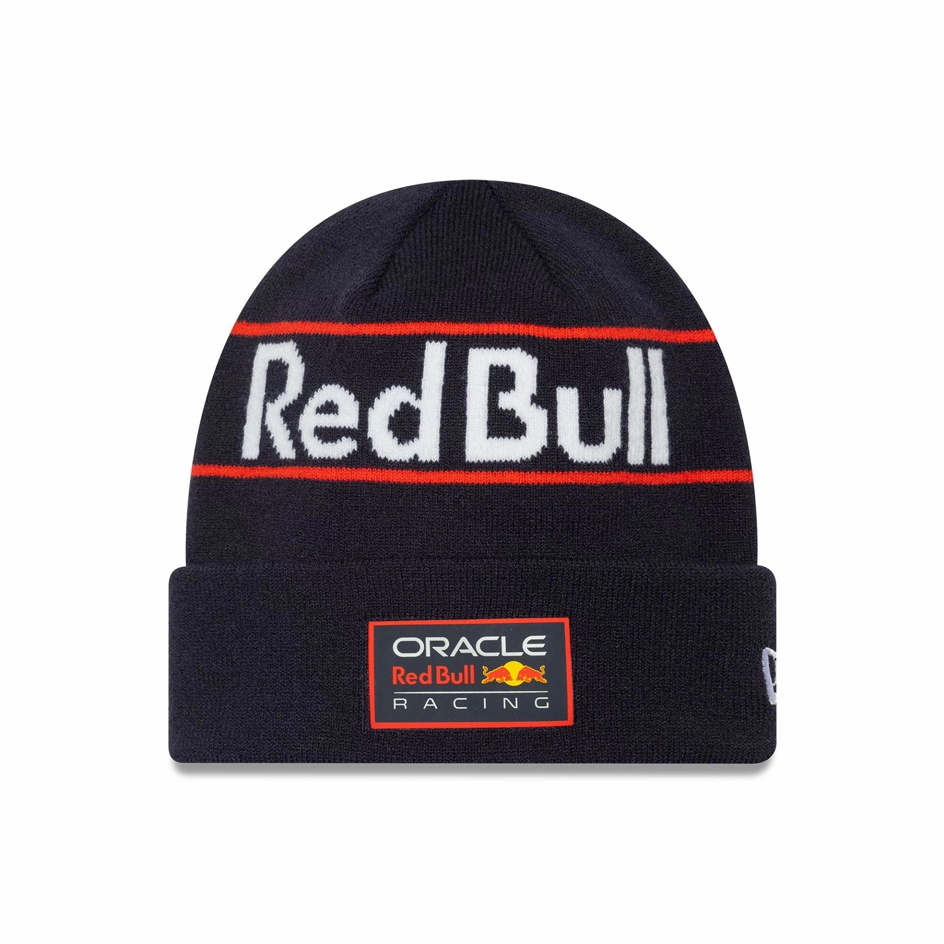 Red Bull Racing Team Wordmark Dark Blue Cuff Knit Beanie Hat Instant Discount