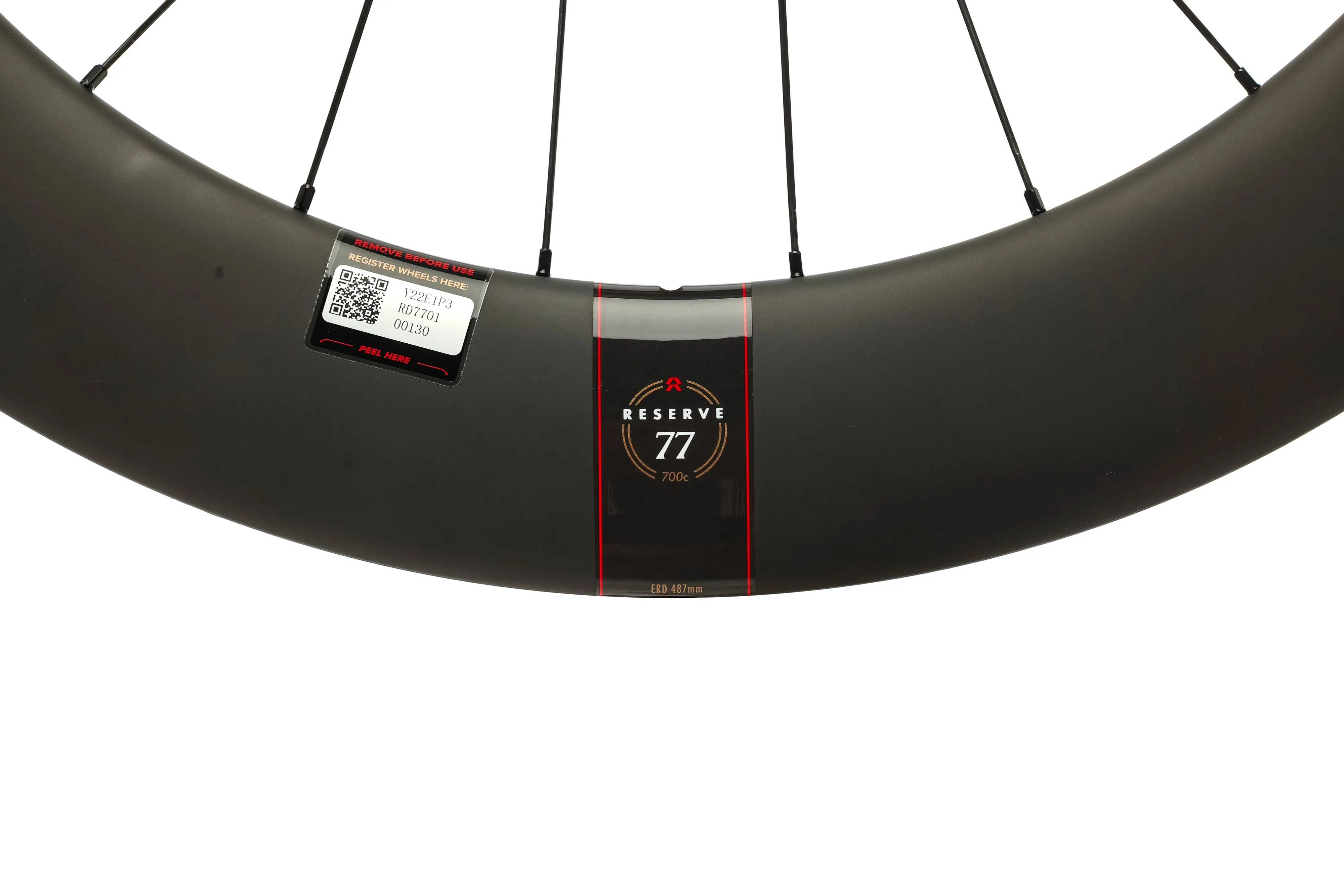 Reserve 77 Carbon Tubeless 700c Front Wheel