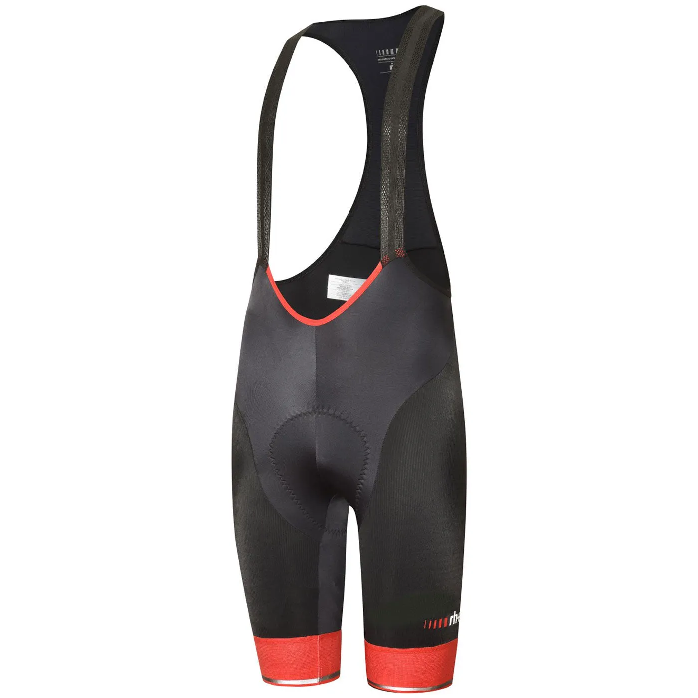 Rh  Logo Evo bibshorts - Black red