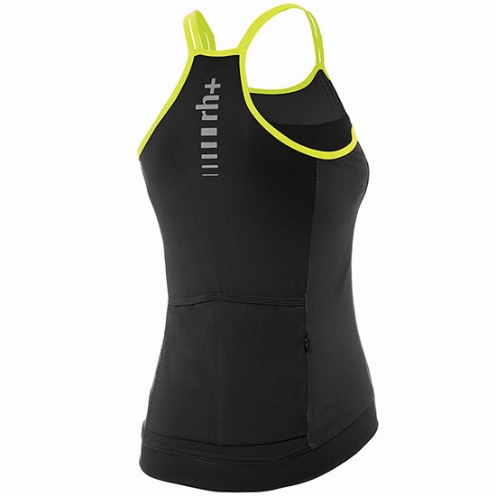 Rh  Aria Spaghetto women Top - Black yellow