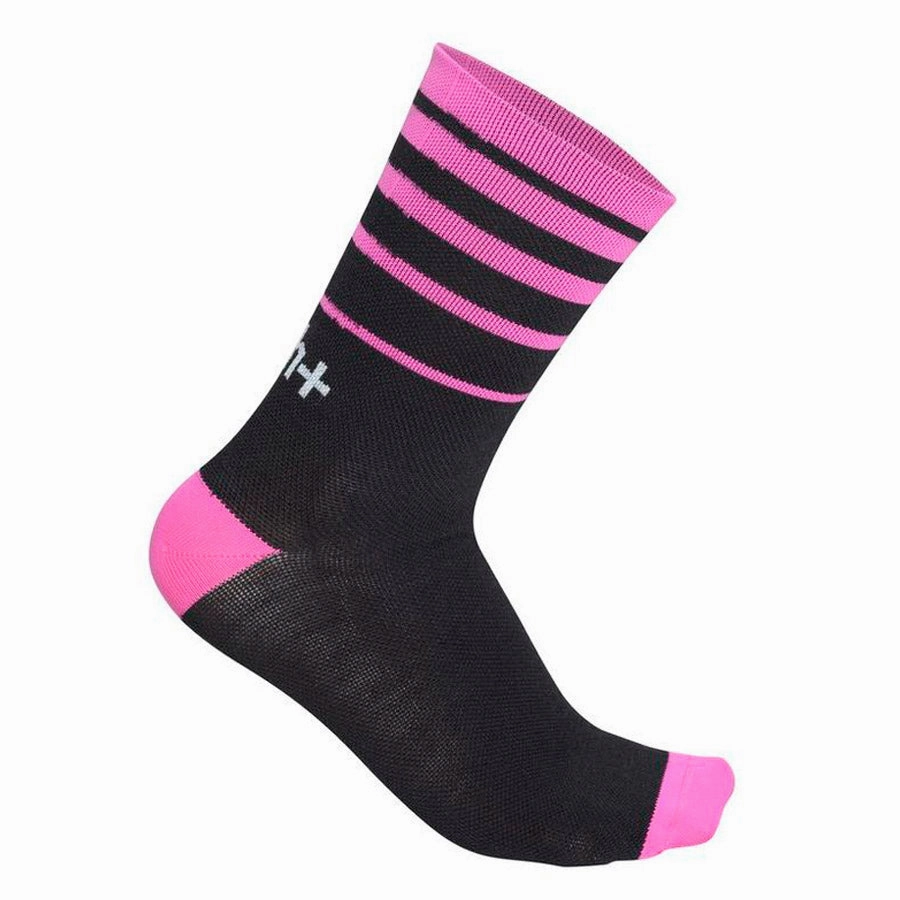 Rh  Feel 15 Socks - Black Fuchsia