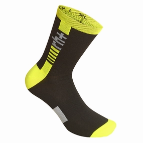 Rh  Logo Merino 15 socks - Black yellow