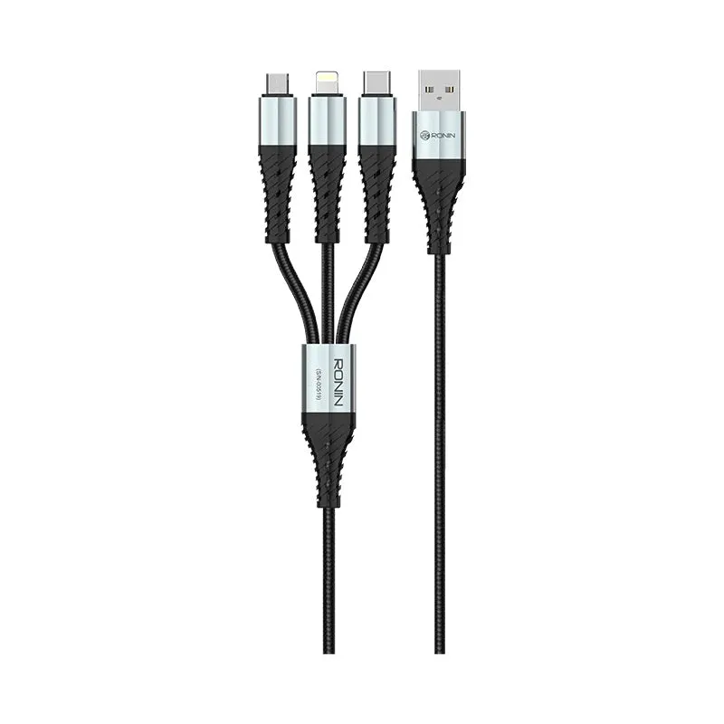 Mega Sale Now Ronin R-305 3 In 1 Durable Braided Cable