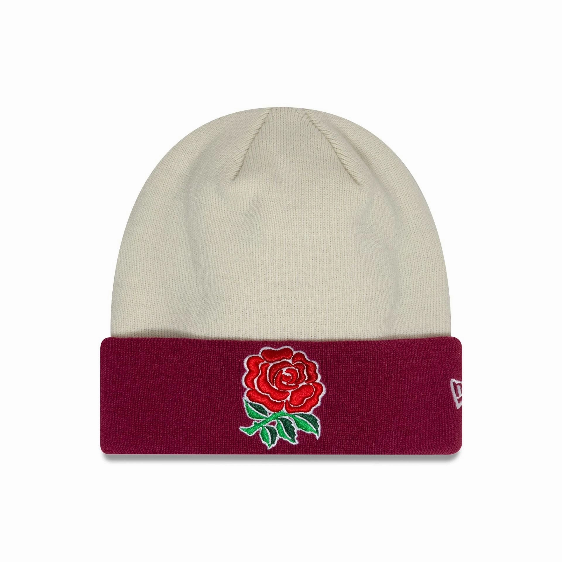 Hot Savings Alert Trending Today Steal Rugby Football Union Contrast Cream Cuff Knit Beanie Hat