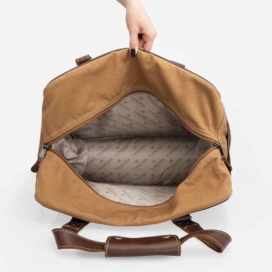 Thandana Wax Canvas Large Weekender Bag Limited Time Sale Limited Stock Hot Deal