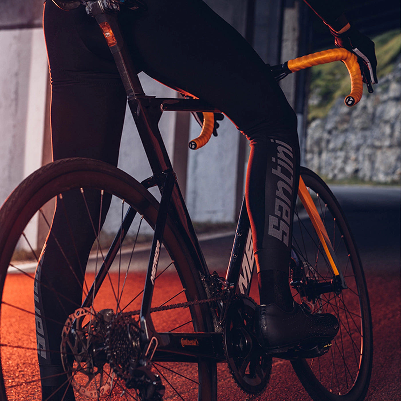 Santini Aldo bibtight - Black