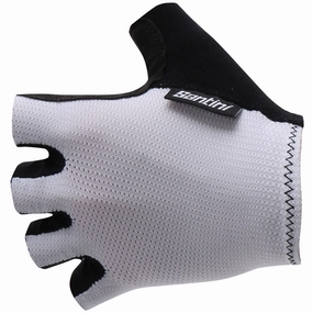 Santini Brisk gloves - White
