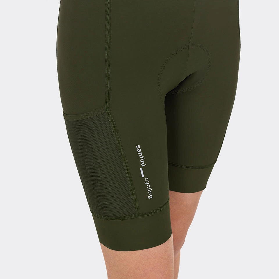 Santini Cargo women bibshort - Green