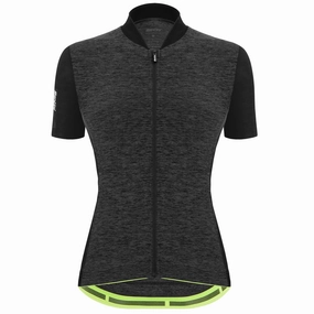 Santini Colore Puro woman jersey - Black 