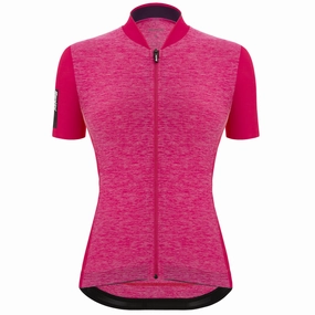 Santini Colore Puro woman jersey - Fuchsia 