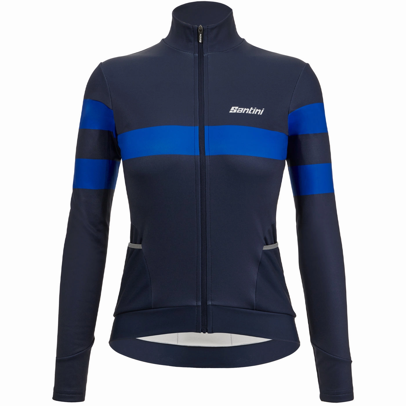 Santini Coral Bengal long sleeves woman jersey - Blue