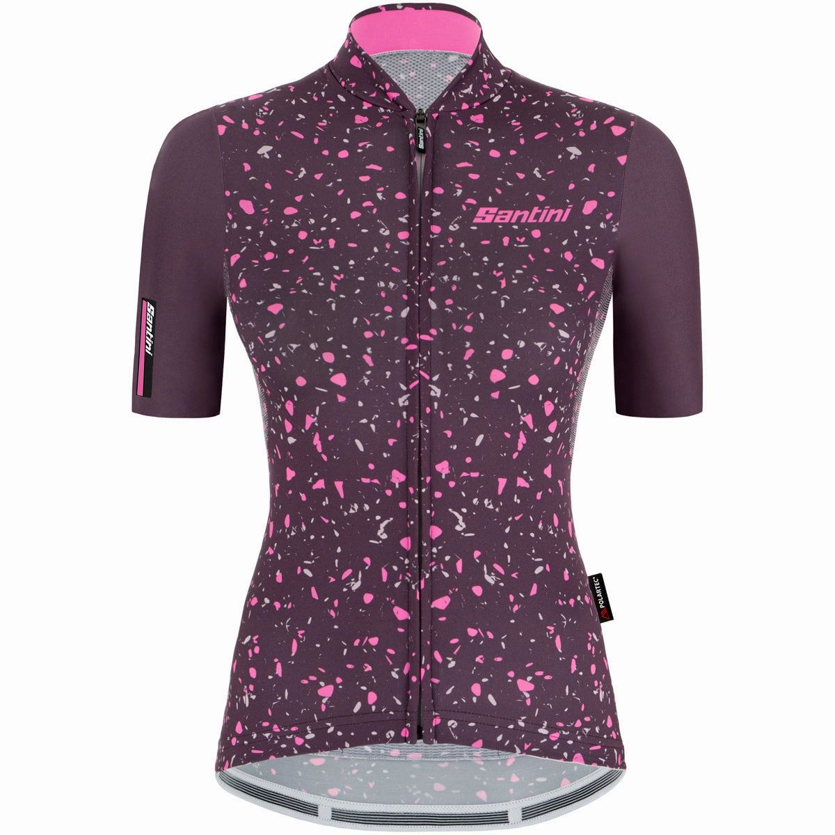 Santini Delta Pietra women jersey - Burgundy