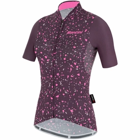 Santini Delta Pietra women jersey - Burgundy