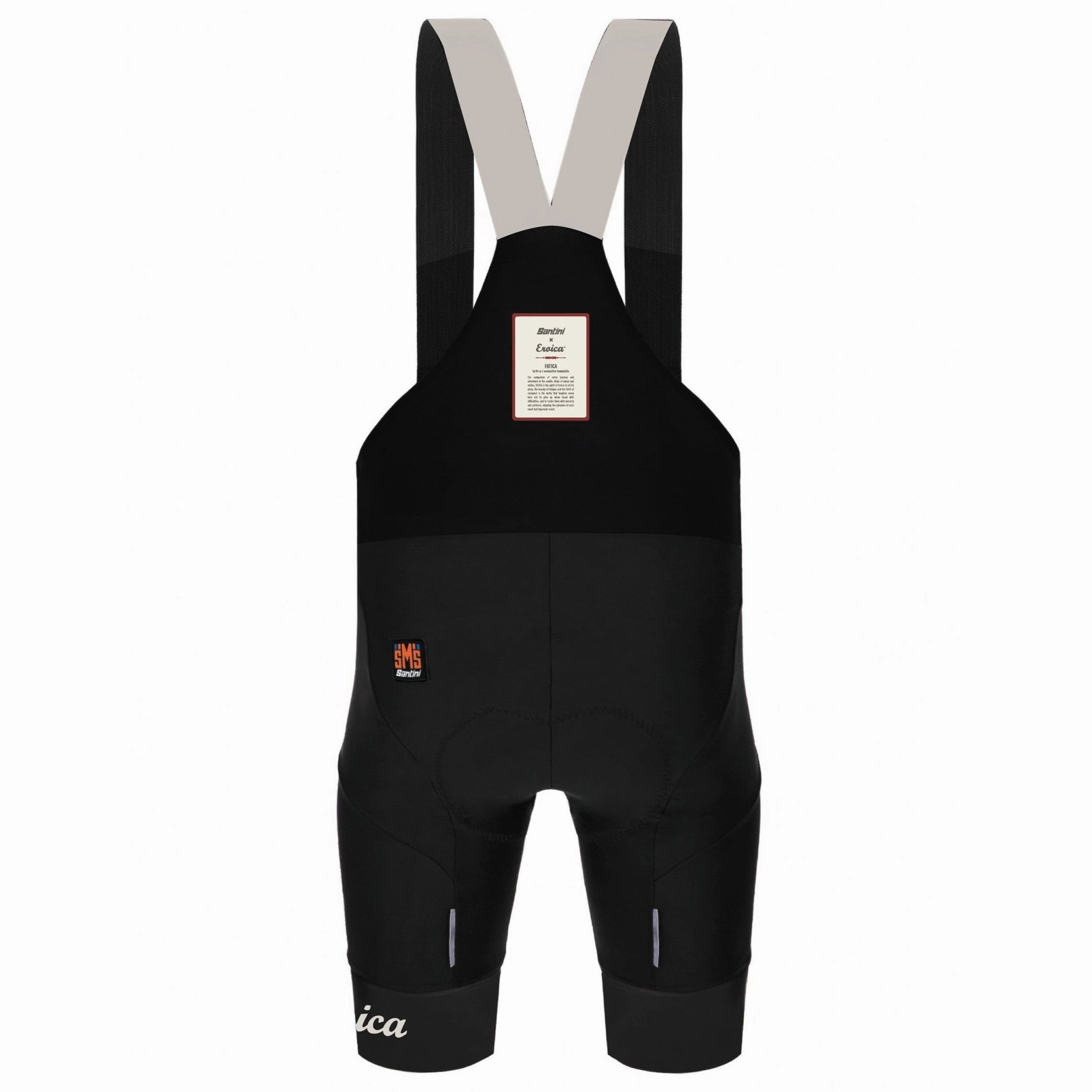 Santini Eroica Monte bib shorts - Black