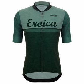 Santini Eroica Valle wool jersey - Green
