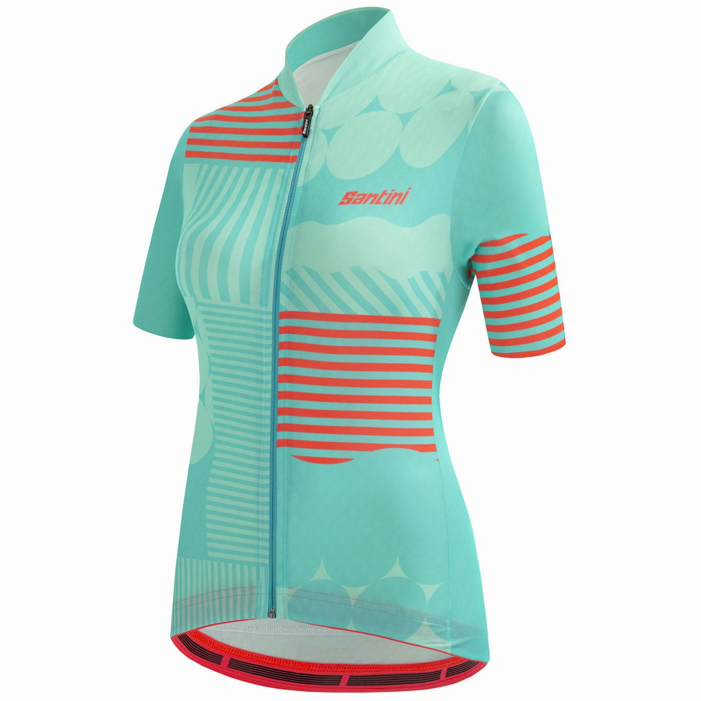 Santini Giada Optic woman jersey - Light blue
