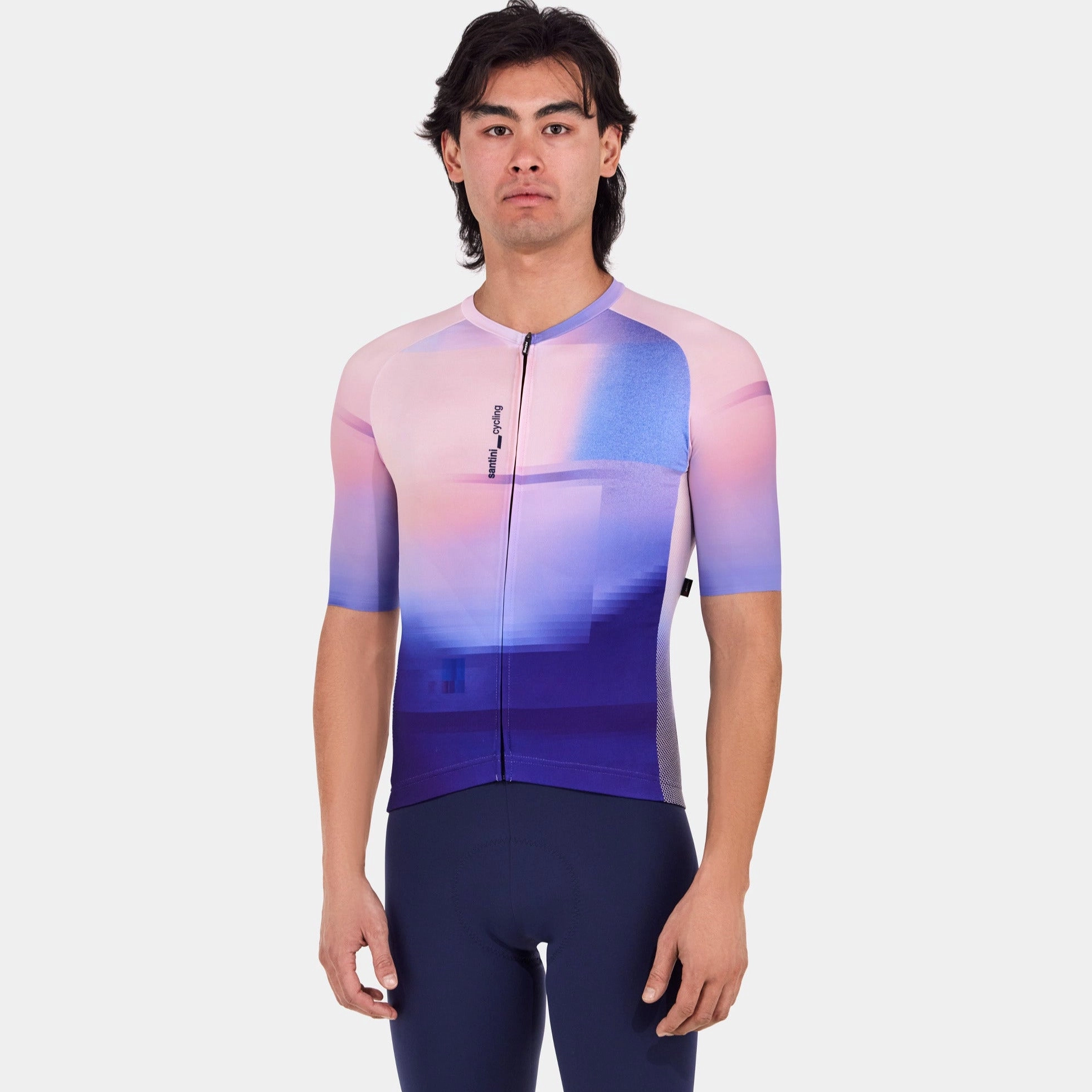 Santini Luce jersey - Pink Blue
