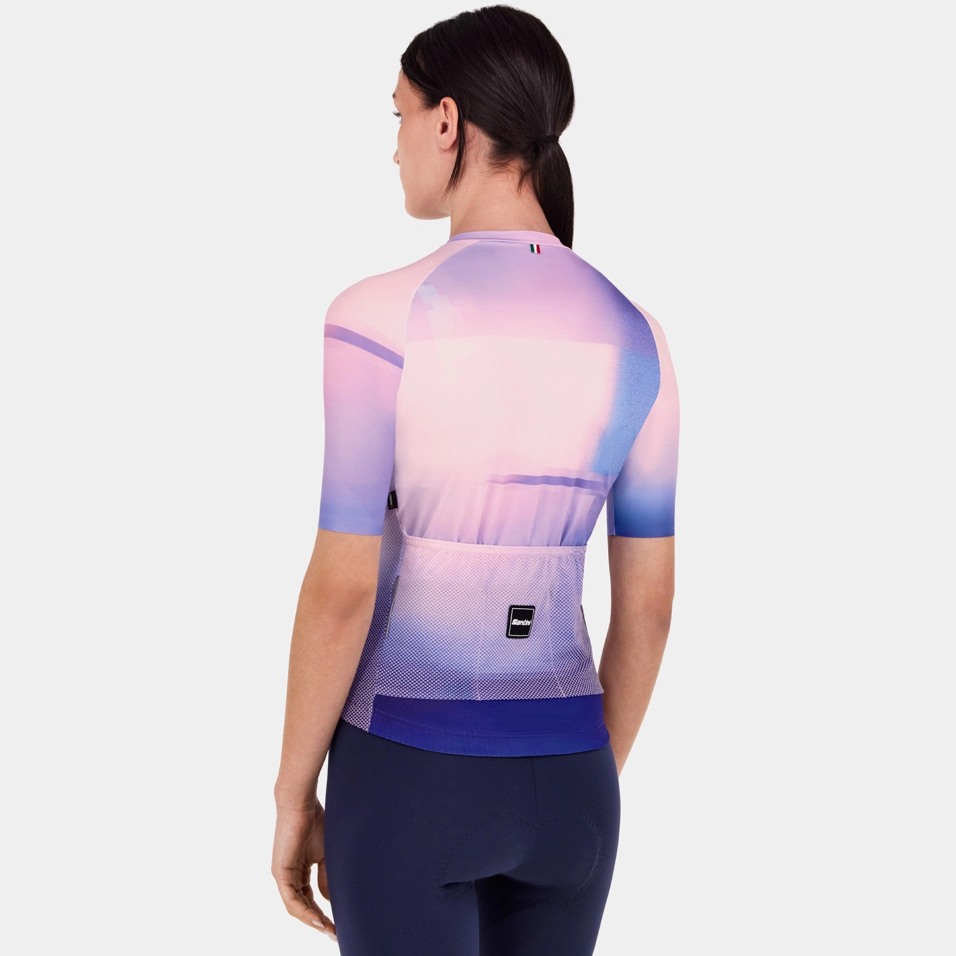 Santini Luce jersey - Pink Blue