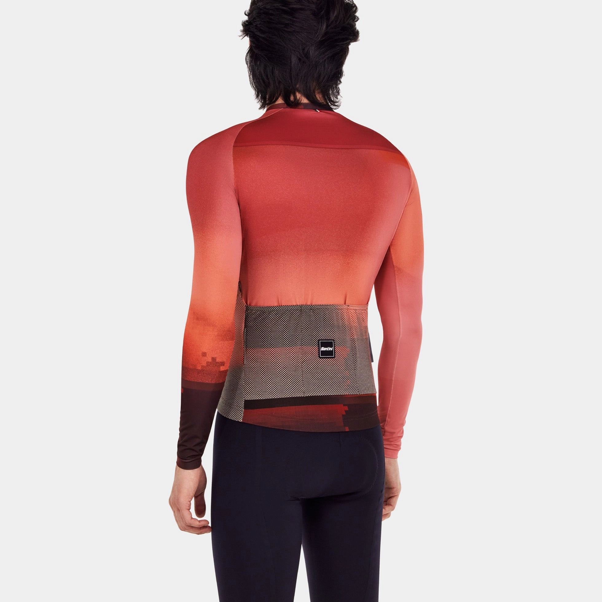 Santini Luce long sleeve jersey - Bordeaux