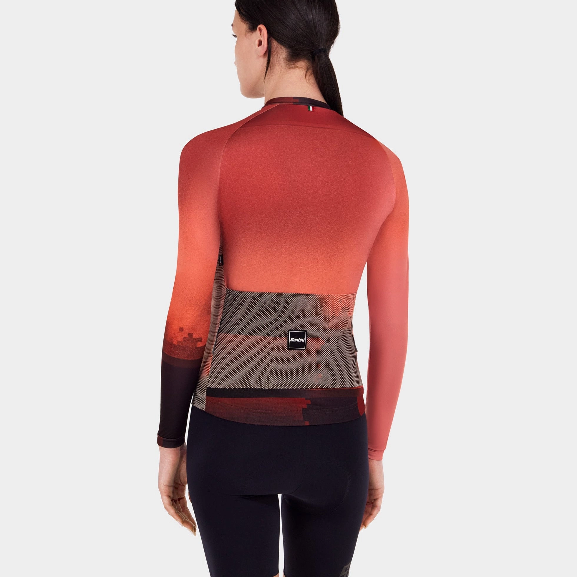 Santini Luce long sleeve jersey - Bordeaux