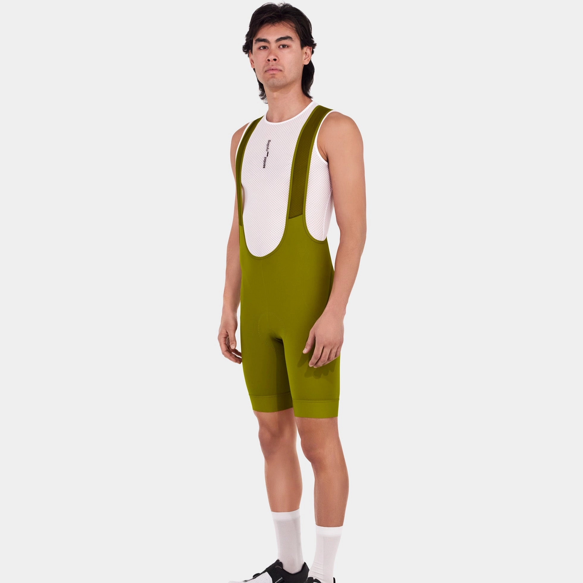 Santini RTR bib short - Light Green