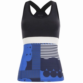 Santini Scia Optic women top - Blue