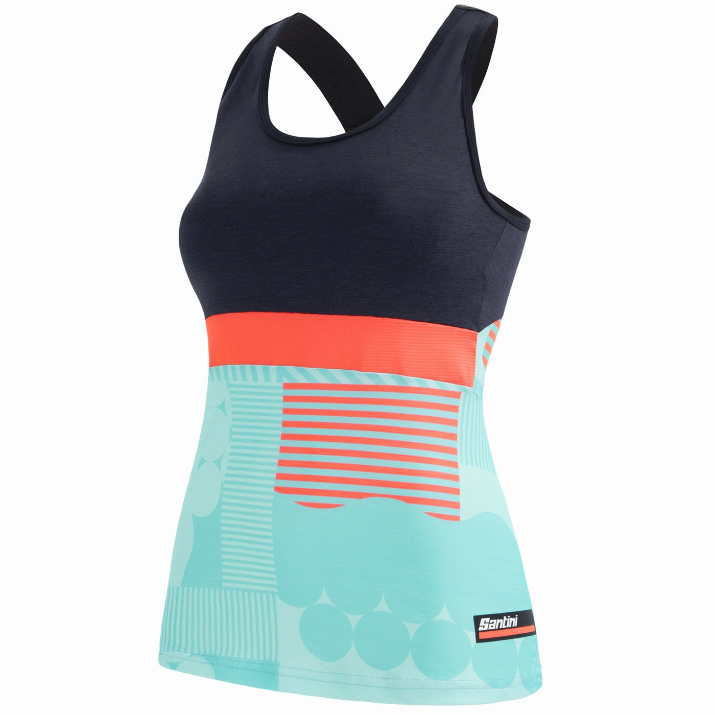 Santini Scia Optic women top - Light blue