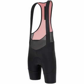 Santini Sleek Raggio women bib short - Black