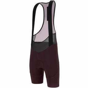 Santini Sleek Raggio women bib short - Burgundy