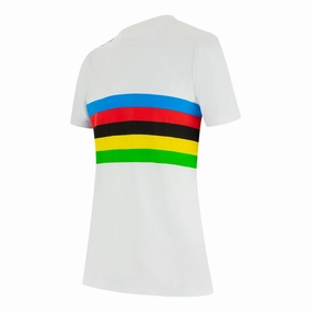Santini UCI World Champion Iridescent woman T-Shirt - White