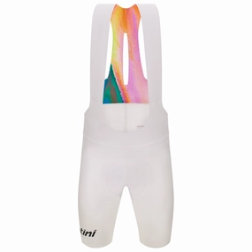 Santini Unico Edge bib short - White