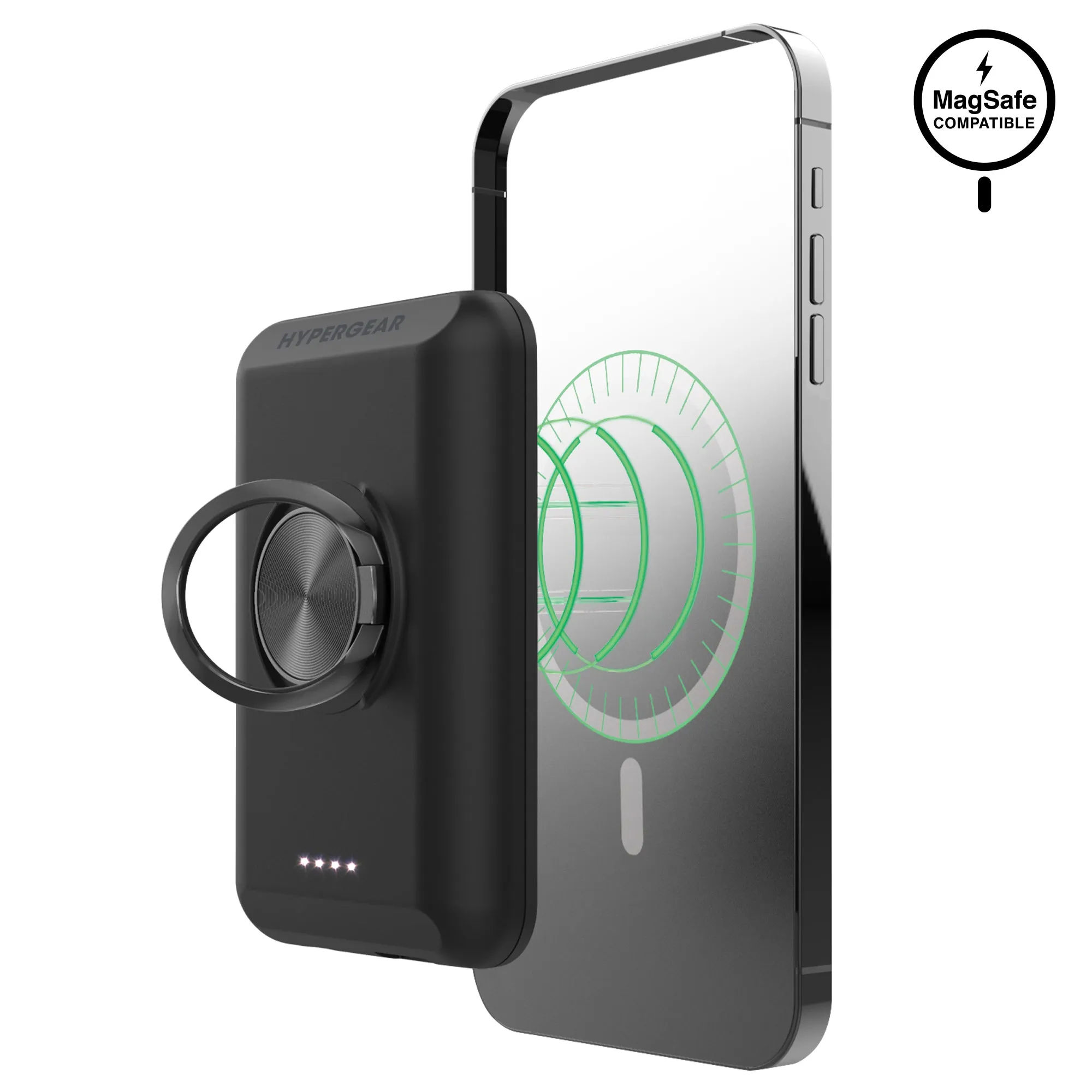 Mega Discount Event Limited Time Offer 5,000Mah | Magnetic Wireless Fast Charge Power Bank | Black