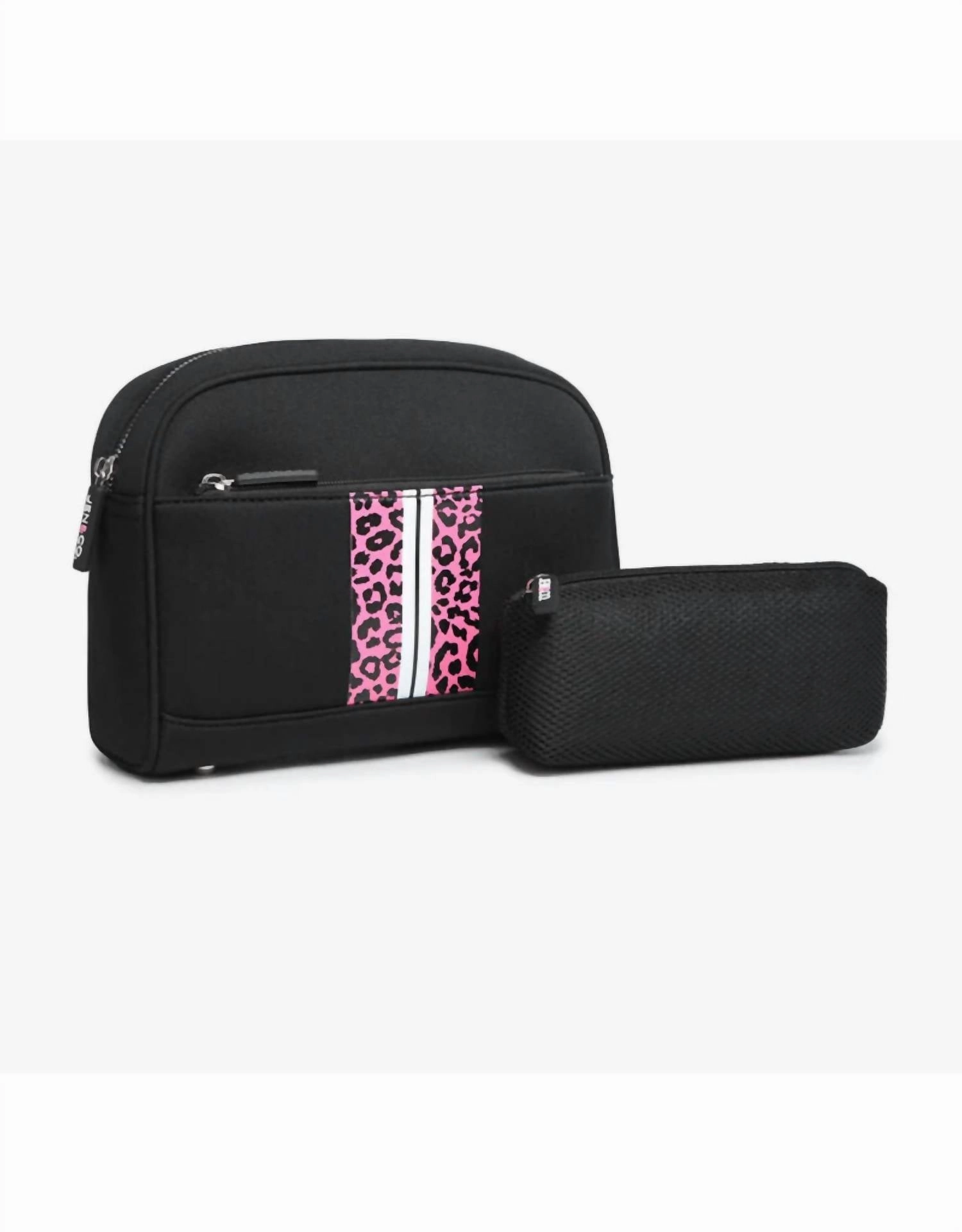 Daily Deal Frenzy Save Big Today Women'S Toni Neoprene Bag In Leopard Pink/Black