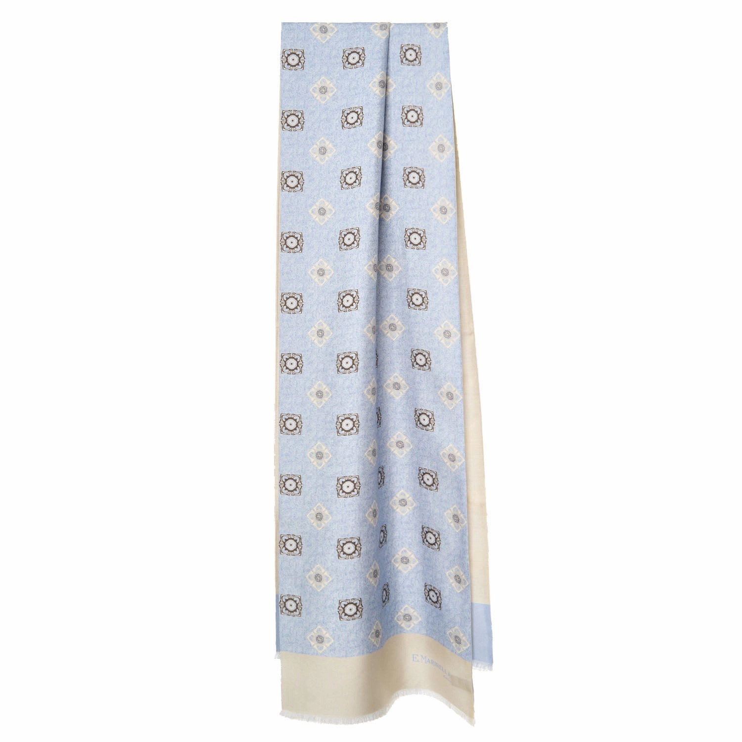 Light Blue Double Silk Scarf Limited Offer Alert