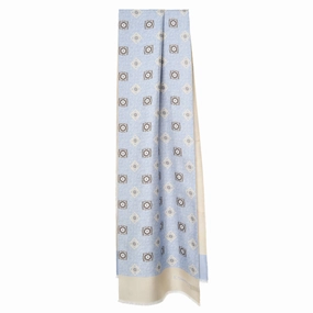 Light Blue Double Silk Scarf Limited Offer Alert