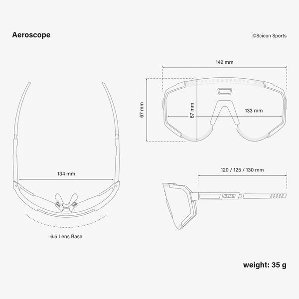 Scicon Aeroscope sunglasses - White Photochromic silver