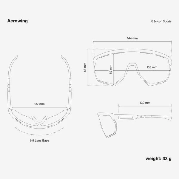 Scicon Aerowing sunglasses - Black photochromic silver