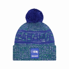 Seattle Seahawks Nfl Sideline Blue Sport Knit Beanie Hat Last Chance Steal Unmissable Deal Today
