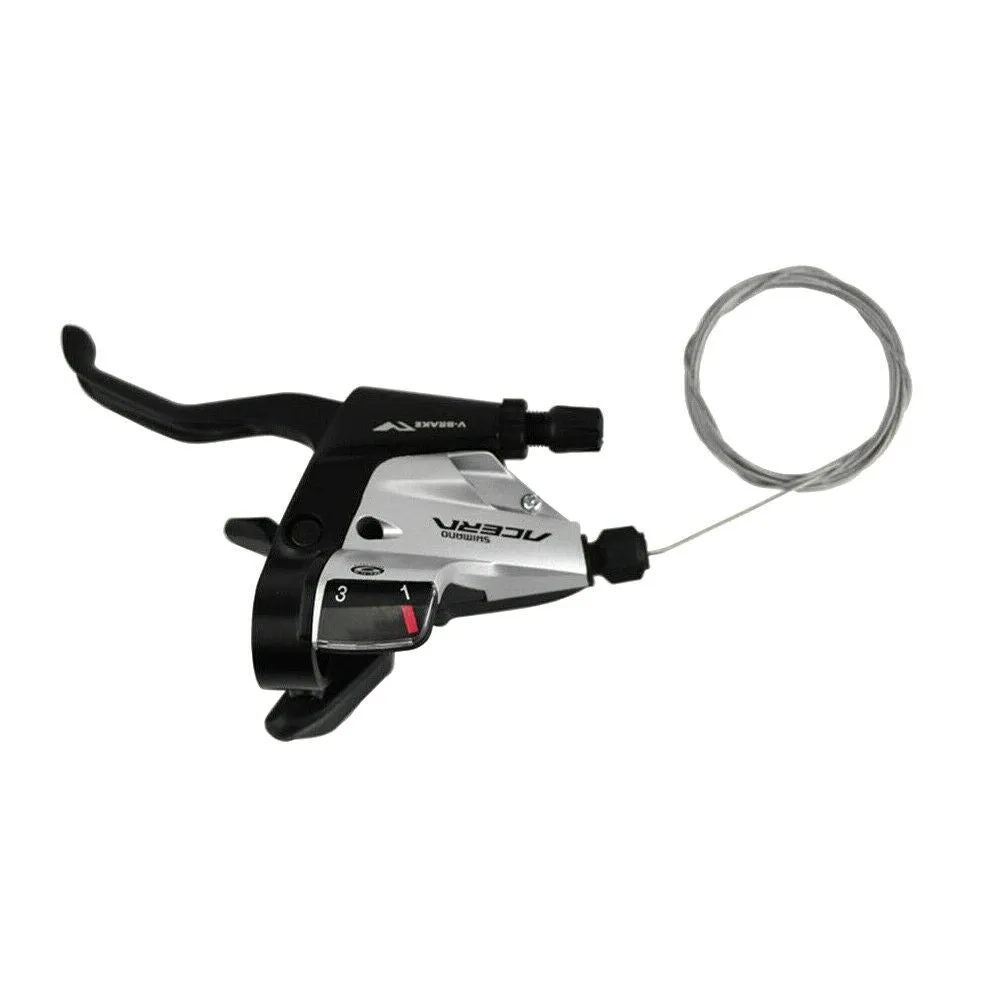 Shimano Acera ST-M390 3 Speed EZ Fire Pod Shifter & Brake Lever - Silver - Left