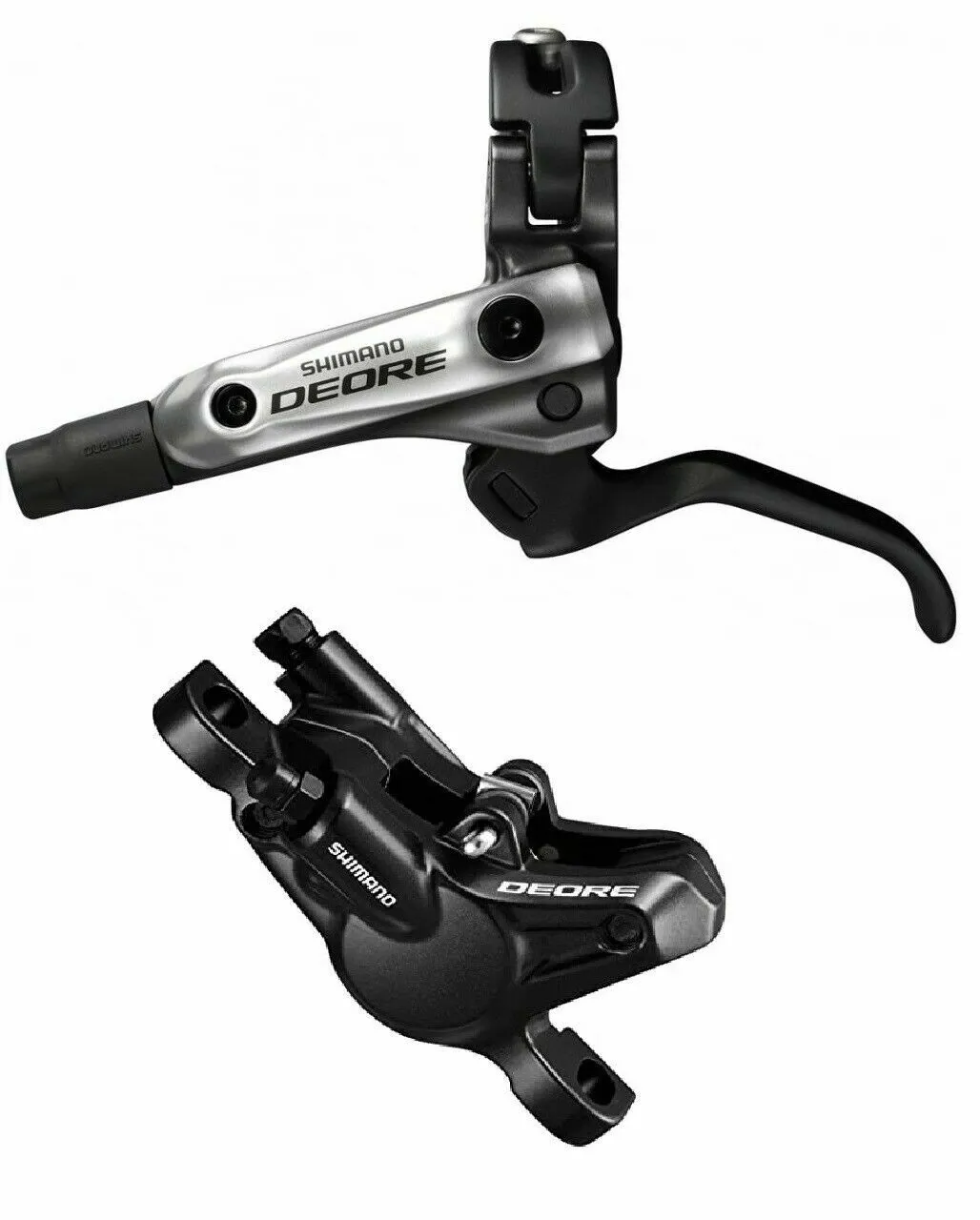 Shimano Deore BR-M615 Disc Brake - Left Hand Lever - 950mm Hose - Silver / Black