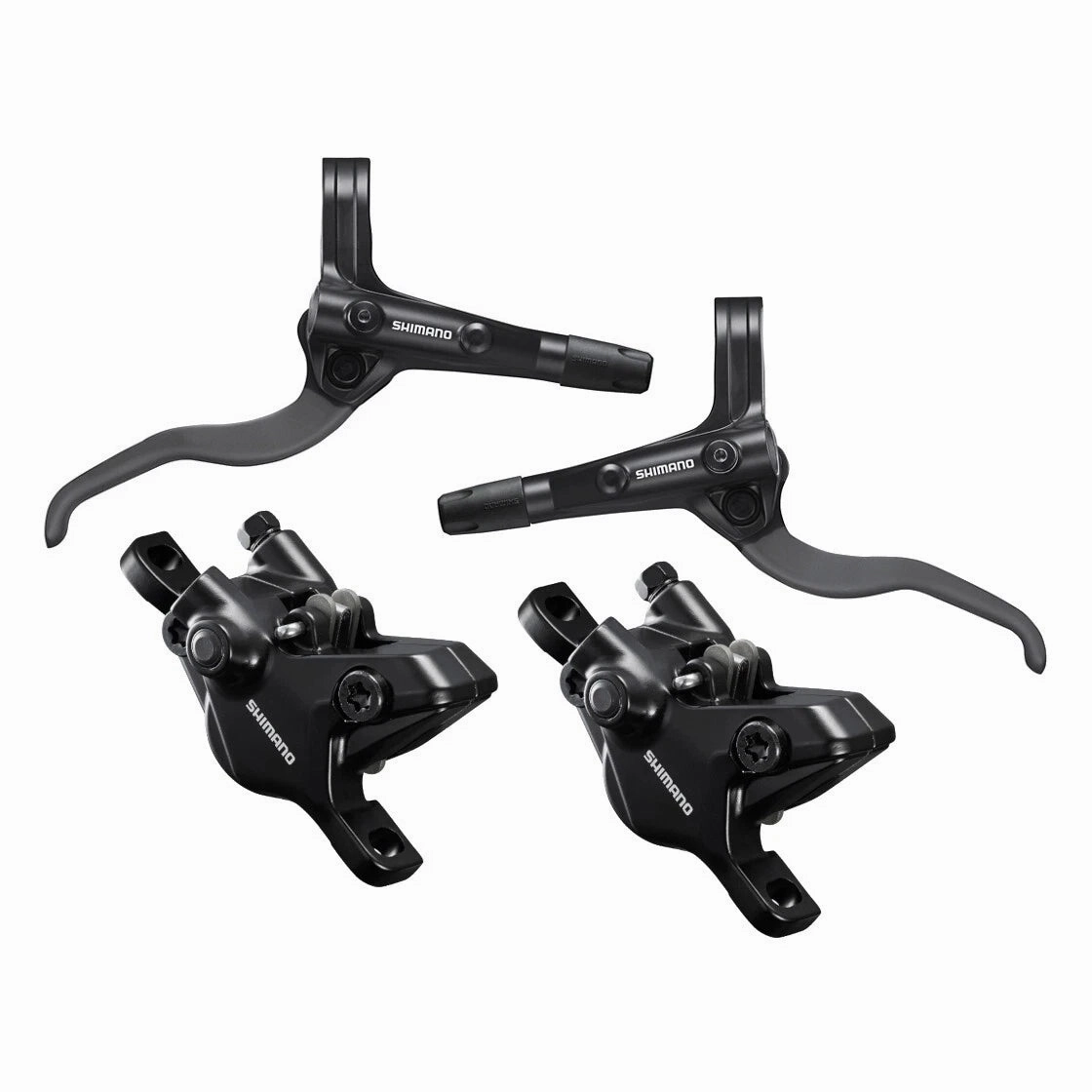 Shimano MT401 Hydraulic Disc Brake Set - Black / Silver