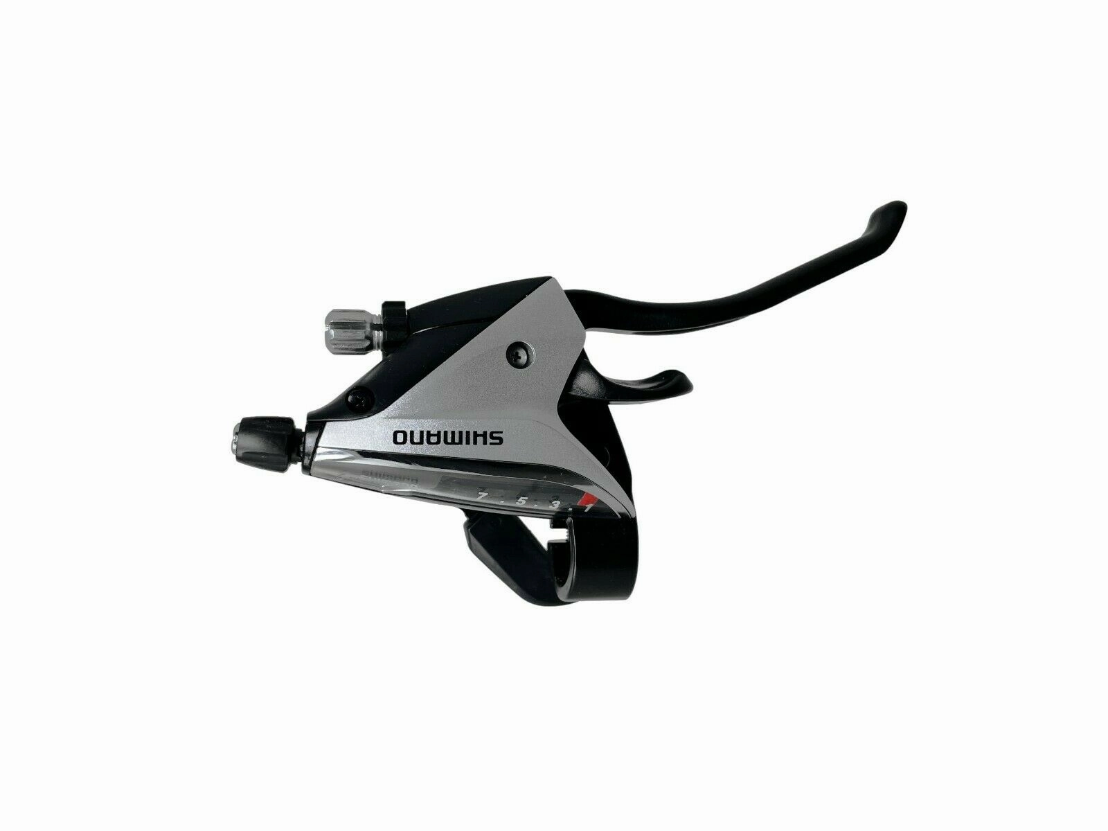Shimano ST-EF65 7 Speed Right Hand Lever & Shifter - Silver / Black - With Cable