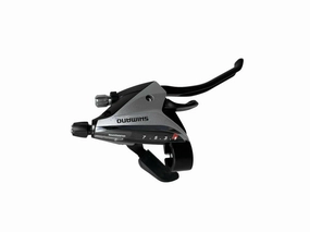 Shimano ST-EF65 7 Speed Right Hand Lever & Shifter - Silver / Black - With Cable