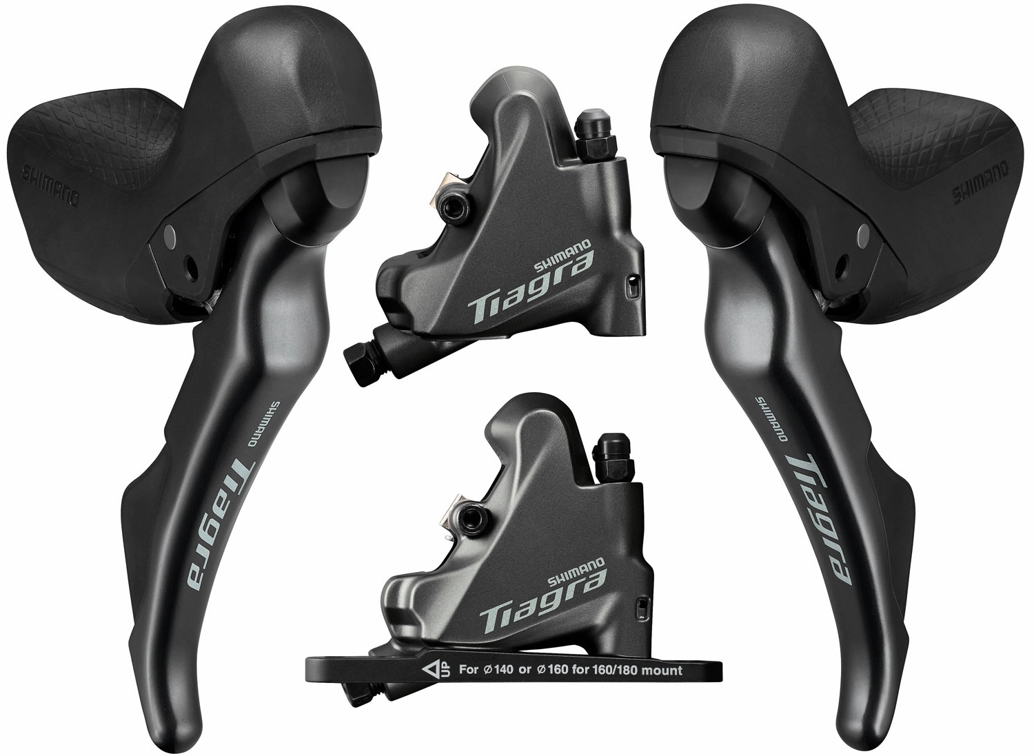 Shimano Tiagra ST-4720 10S Hydraulic Shifter Set BR-4770 Flat Mount Disc Brake